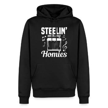 Country Music steelin Pedal Steel Guitarist - Männer Premium Bio Hoodie - Schwarz - Vorne - Nico (187cm)