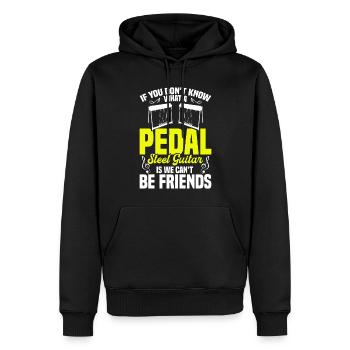 Country Music steelin Pedal Steel Guitariste - Sweat à capuche Premium bio Homme - noir - Devant - Nico (187cm)