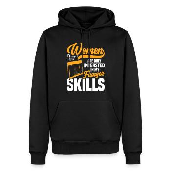 Country Music steelin Pedal Steel Guitarist - Männer Premium Bio Hoodie - Schwarz - Vorne - Nico (187cm)