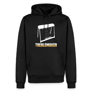 Pedal Steel Guitarist String Instrument Mountain - Männer Premium Bio Hoodie - Schwarz - Vorne - Nico (187cm)