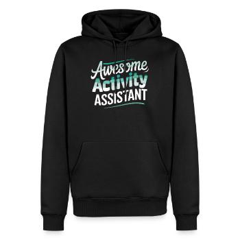  Awesome Activity Assistant Design für Alle, die - Männer Premium Bio Hoodie - Schwarz - Vorne - Nico (187cm)