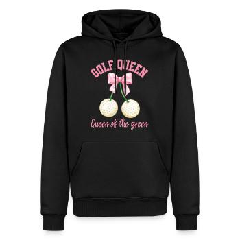 Golf Queen Lustige Golferin Frauen beim Golfen - Männer Premium Bio Hoodie - Schwarz - Vorne - Nico (187cm)