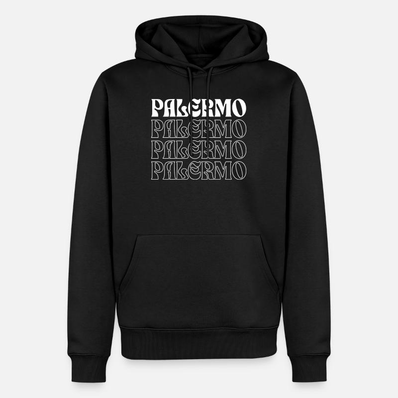 Conception du logo à Palerme - Sweat à capuche Premium bio Homme - noir