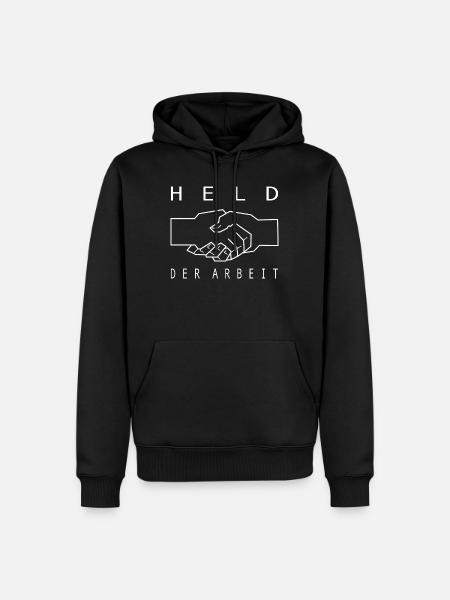 DDR Held der Arbeit - Männer Premium Bio Hoodie - Schwarz