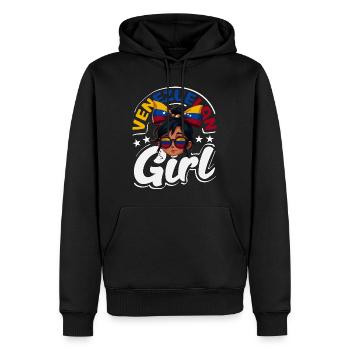 Venezuela Flagge Stolz & Heimat Venezuela - Männer Premium Bio Hoodie - Schwarz - Vorne - Nico (187cm)