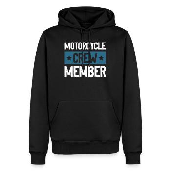 Motorcycle Crew - Männer Premium Bio Hoodie - Schwarz - Vorne - Nico (187cm)