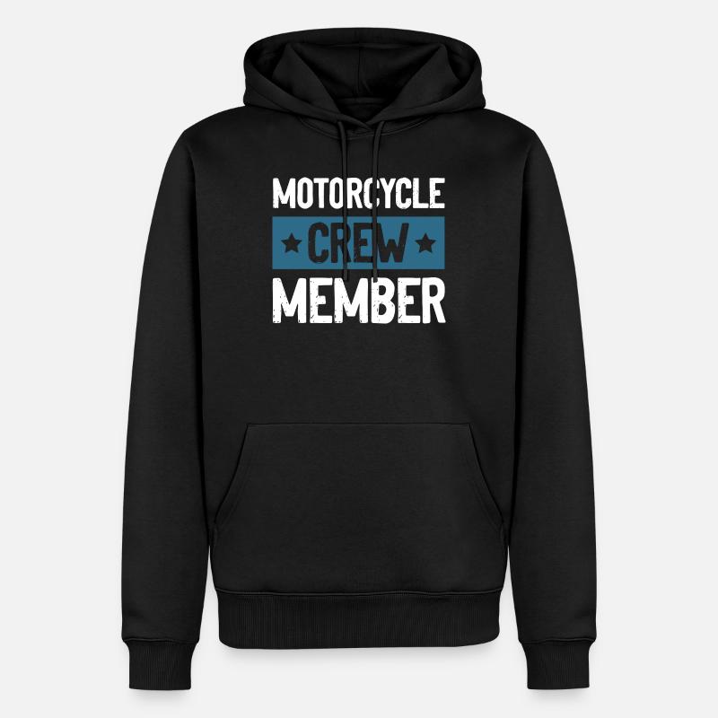 Équipe moto - Sweat à capuche Premium bio Homme - noir