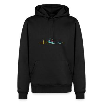 Synchronschwimmen Team Artistic Swim - Männer Premium Bio Hoodie - Schwarz - Vorne - Nico (187cm)