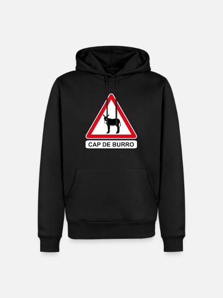 PANEL CAP DE BURRO - Men’s Premium Organic Hoodie - black