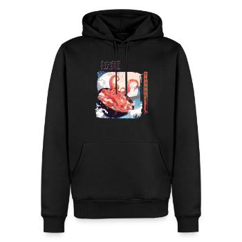 Süßer Anime Ramen Octopus - Männer Premium Bio Hoodie - Schwarz - Vorne - Nico (187cm)
