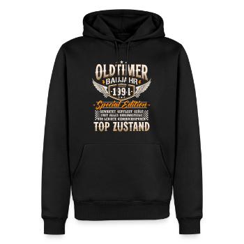 Oldtimer Baujahr 1994 Jahrgang Geburtstag Geschenk - Männer Premium Bio Hoodie - Schwarz - Vorne - Nico (187cm)
