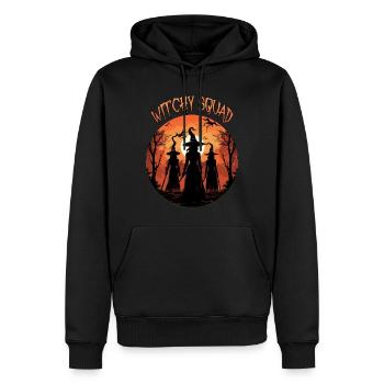 Halloween Witchy Squad Halloween Shirt - Männer Premium Bio Hoodie - Schwarz - Vorne - Nico (187cm)