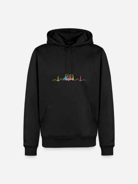 Synchronschwimmen Team Artistic Swim - Männer Premium Bio Hoodie - Schwarz