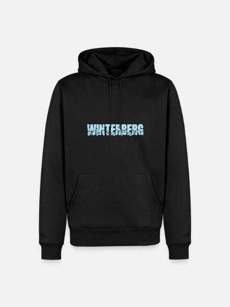 WINTERBERG - Männer Premium Bio Hoodie - Schwarz