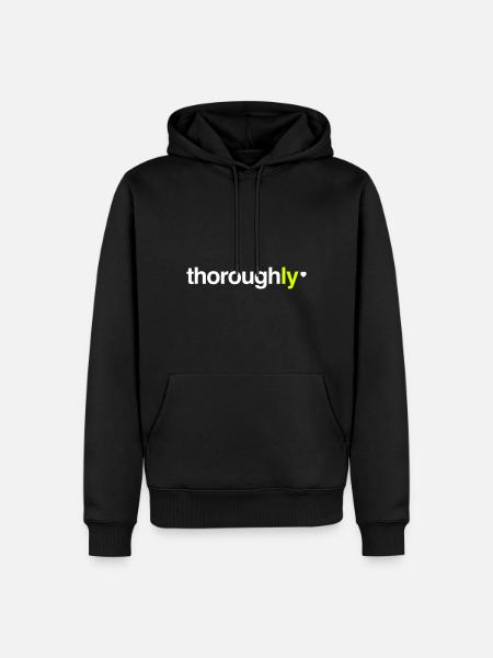 Thoroughly // Love you (LY)... - Men’s Premium Organic Hoodie - black