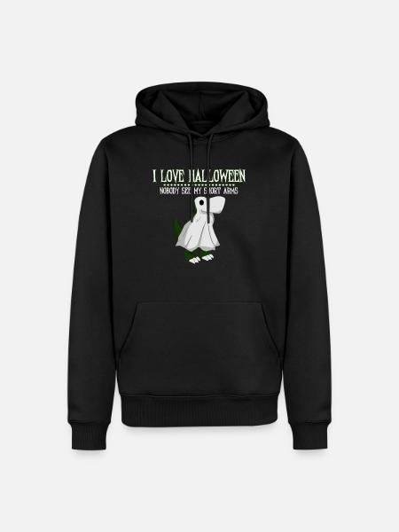 Ghost Dinosaur - Männer Premium Bio Hoodie - Schwarz