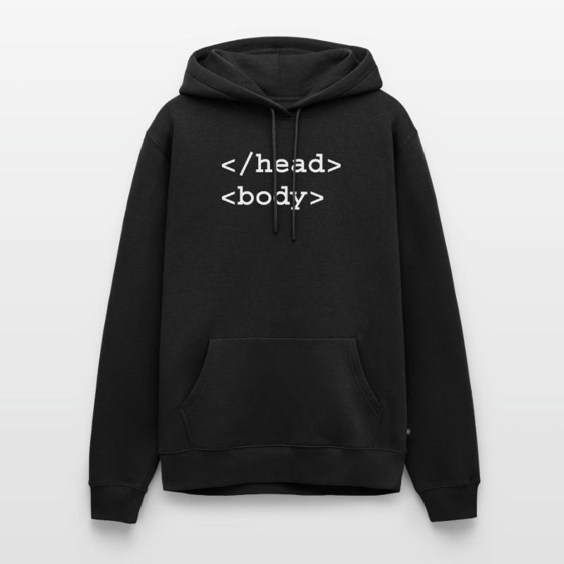 Head Body HTML Tag Front-End Web Developer Men’s Premium Organic Hoodie