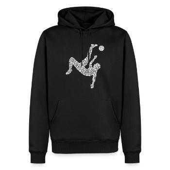 Fußballer Symbole Fußball Spieler Fußballspieler - Männer Premium Bio Hoodie - Schwarz - Vorne - Nico (187cm)