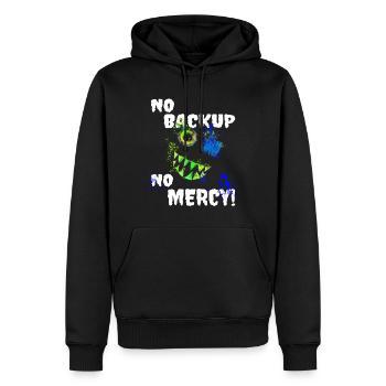 No Backup - No Mercy Administrator IT admin - Männer Premium Bio Hoodie - Schwarz - Vorne - Nico (187cm)