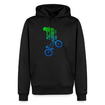BMX Bike Stunts Tricks Kinder Fahrrad BMX Jungen - Männer Premium Bio Hoodie - Schwarz - Vorne - Nico (187cm)