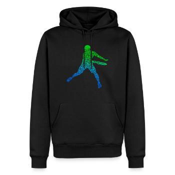 Discgolf Scheibe Disc Golf Sport Discgolfer Jungen - Männer Premium Bio Hoodie - Schwarz - Vorne - Nico (187cm)
