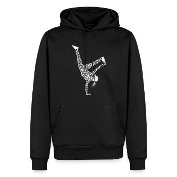 Breakdancing Breakdancer Mädchen Frauen Breakdance - Männer Premium Bio Hoodie - Schwarz - Vorne - Nico (187cm)