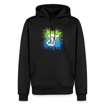 Schwimmen Schwimmer Kinder Herren Schwimm Jungen - Männer Premium Bio Hoodie - Schwarz - Vorne - Nico (187cm)