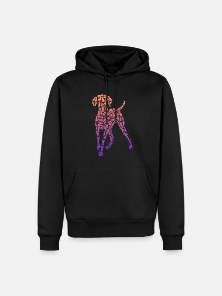 Weimaraner Hund Hund Mor Dame Børn - Herre Premium økologisk hoodie - sort