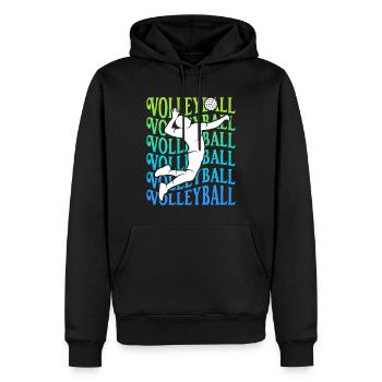 Beach Volleyball Men Volleyball Boys - Men’s Premium Organic Hoodie - black - Front - Nico (187cm)