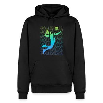 Beach Volleyball Men Boys Volleyball Players Men - Men’s Premium Organic Hoodie - black - Front - Nico (187cm)