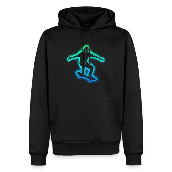 Skating Skateboarder Skater Men's Skateboard - Men’s Premium Organic Hoodie - black - Front - Nico (187cm)