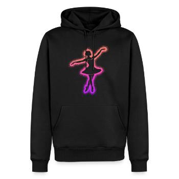 Danse classique Danseuse Ballet Ballerine - Sweat à capuche Premium bio Homme - noir - Devant - Nico (187cm)