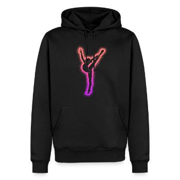 Gymnaste Gymnastique Gymnastique artistique Femmes Enfants Gymnastique - Sweat à capuche Premium bio Homme - noir - Devant - Nico (187cm)