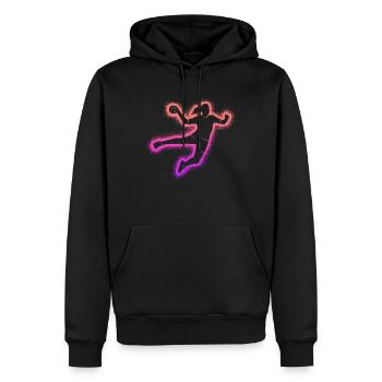 Handball Handballspielerin Mädchen Handballerin - Männer Premium Bio Hoodie - Schwarz - Vorne - Nico (187cm)