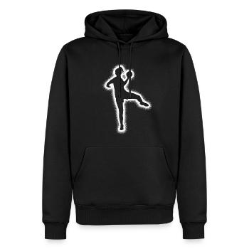 Handball Mädchen Frauen Kinder Handballerin - Männer Premium Bio Hoodie - Schwarz - Vorne - Nico (187cm)