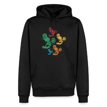 Motocross Dirt Biker Dirt Biker Enfants Garçons - Sweat à capuche Premium bio Homme - noir - Devant - Nico (187cm)