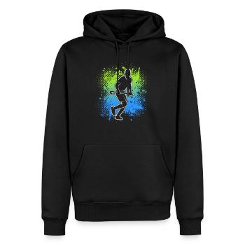 Feldhockey Hockey Herren Jungen Hockeyspieler - Männer Premium Bio Hoodie - Schwarz - Vorne - Nico (187cm)