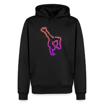 patin à roulettes enfants patinage à roulettes femmes patins à roulettes - Sweat à capuche Premium bio Homme - noir - Devant - Nico (187cm)