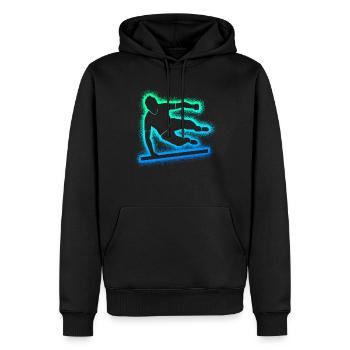 Parkour Running Freerunning Garçons Freerunner - Sweat à capuche Premium bio Homme - noir - Devant - Nico (187cm)