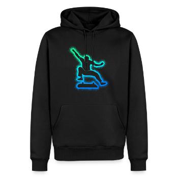 Skating Skateboarder Skater Boys Skateboard - Men’s Premium Organic Hoodie - black - Front - Nico (187cm)