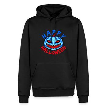 Joyeux halloween - Sweat à capuche Premium bio Homme - noir - Devant - Nico (187cm)