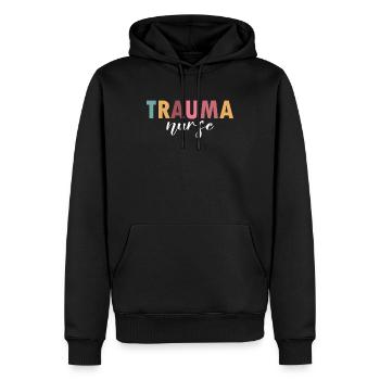 Das Leben einer Traumakrankenschwester - Männer Premium Bio Hoodie - Schwarz - Vorne - Nico (187cm)