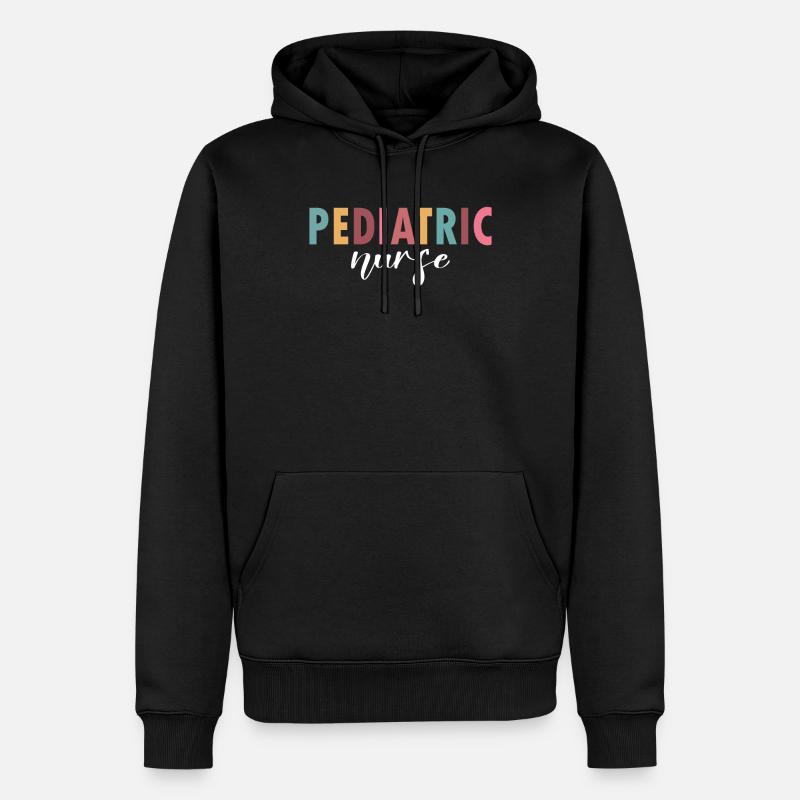 Das Leben einer Kinderkrankenschwester - Männer Premium Bio Hoodie - Schwarz