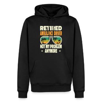 Retired Men Retired Ambulance Driver Not My - Männer Premium Bio Hoodie - Schwarz - Vorne - Nico (187cm)