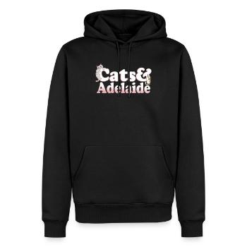 Cute Kawaii Cats And Adelaide Women's Cat and - Männer Premium Bio Hoodie - Schwarz - Vorne - Nico (187cm)