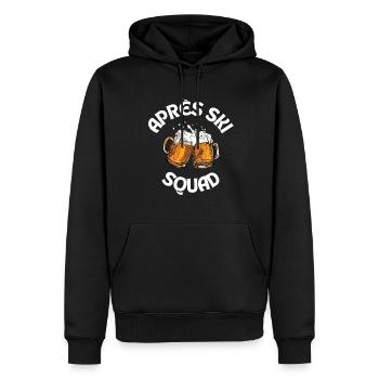 Aprés Ski - Sweat à capuche Premium bio Homme - noir - Devant - Nico (187cm)
