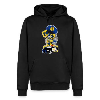 Polizei 1. Geburtstagsparty Nummer 1 - 1 Jahre - Männer Premium Bio Hoodie - Schwarz - Vorne - Nico (187cm)