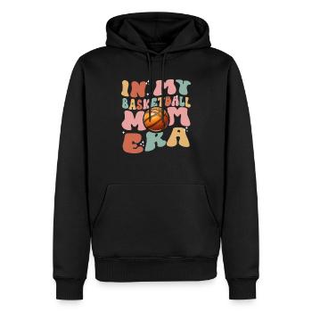 In My Basketball Mom Era - Cute Women's Basketball - Men’s Premium Organic Hoodie - black - Front - Nico (187cm)