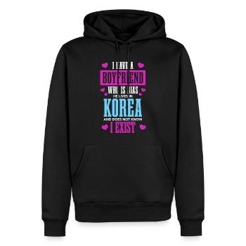 K-Pop-Fan Geschenk Koreanische Popmusik - Männer Premium Bio Hoodie - Schwarz - Vorne - Nico (187cm)