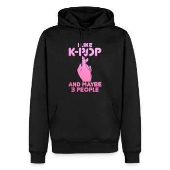 K-Pop-Fan Geschenk Koreanische Popmusik - Männer Premium Bio Hoodie - Schwarz - Vorne - Nico (187cm)